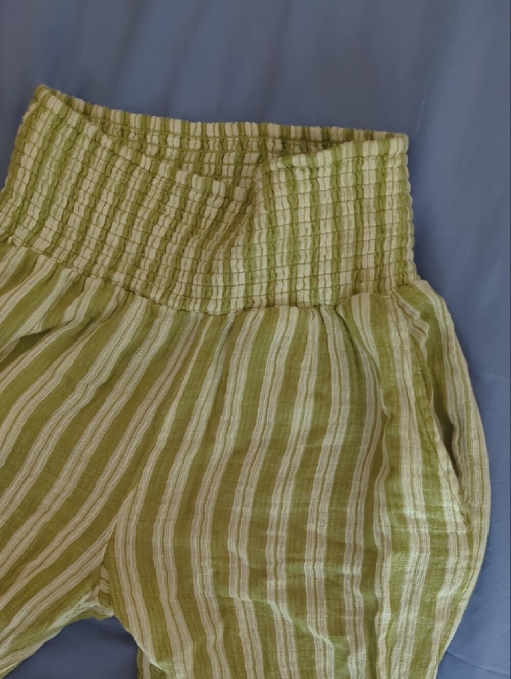 Billabong Light Green Striped Pants - Picture 6 of 7